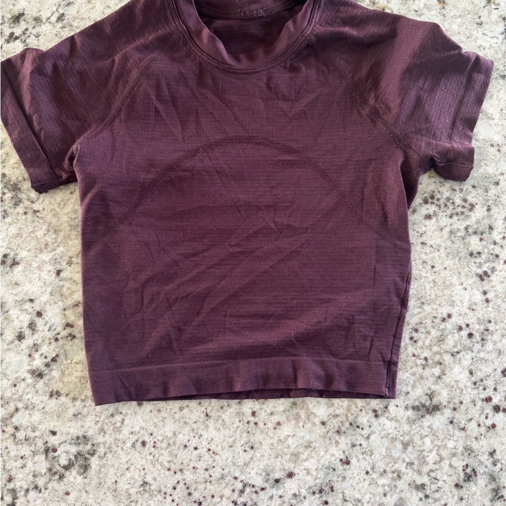 lululemon athletica Dark Purple Crop Top